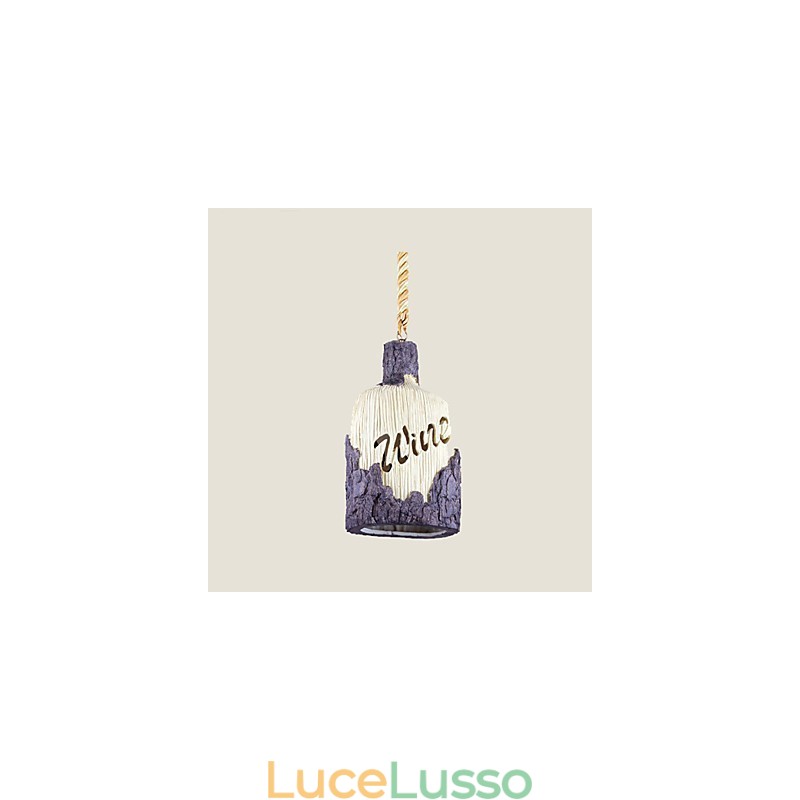 Lampadario singolo piccolo Cafe American Country Internet Cafe