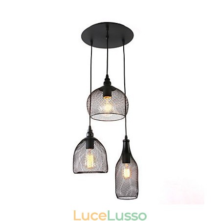 Lampade a sospensione Mini stile rustico Lodge Retro Country Garage Metallo Lampade a sospensione Mini stile rustico Lodge Retro Country Garage Metallo