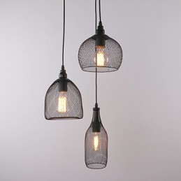 Lampade a sospensione Mini stile rustico Lodge Retro Country Garage Metallo