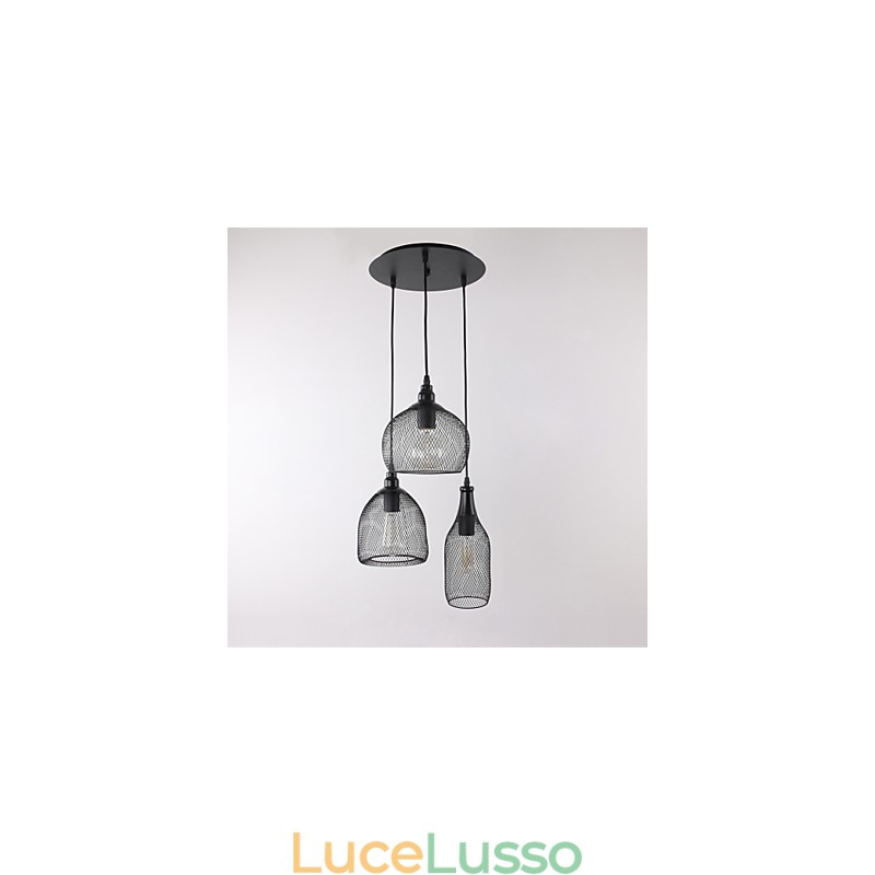 Lampade a sospensione Mini stile rustico Lodge Retro Country Garage Metallo