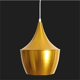 Lampadario da tavolo in alluminio Americange Gold a 3 teste