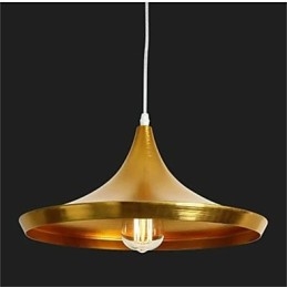 Lampadario da tavolo in alluminio Americange Gold a 3 teste