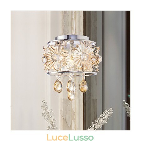 Lampadario moderno in cristallo a sfera trasparente con lampada da soffitto, decorazione per la casa, lampada a sospensione, lampada a sospensione Lampadario moderno in cristallo a sfera trasparente con lampada da soffitto, decorazione per la casa, lampada a sospensione, lampada a sospensione