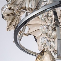 Lampadario moderno in cristallo a sfera trasparente con lampada da soffitto, decorazione per la casa, lampada a sospensione, lampada a sospensione