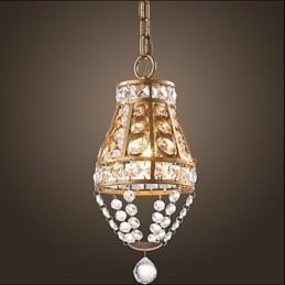Lampadario di cristallo in stile country americano Lampadario d'arte retrò da portico