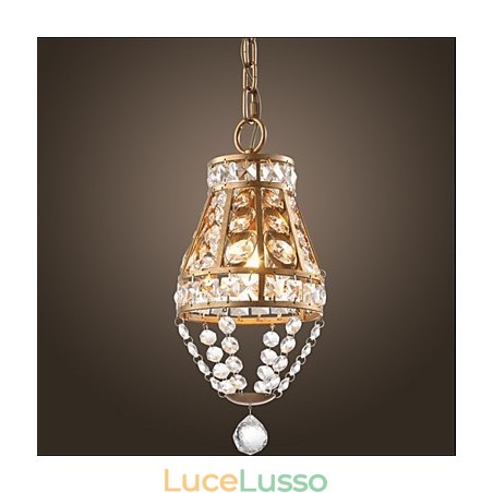 Lampadario di cristallo in stile country americano Lampadario d'arte retrò da portico Lampadario di cristallo in stile country americano Lampadario d'arte retrò da portico