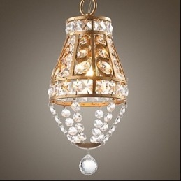Lampadario di cristallo in stile country americano Lampadario d'arte retrò da portico
