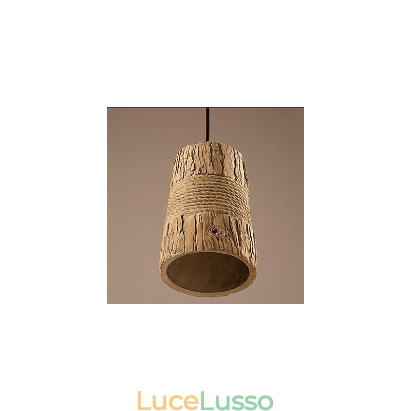 Lampada a sospensione industriale retrò Cemento