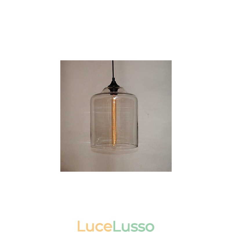 Pendente di design della bottiglia 1 luce Concise Iron Painting