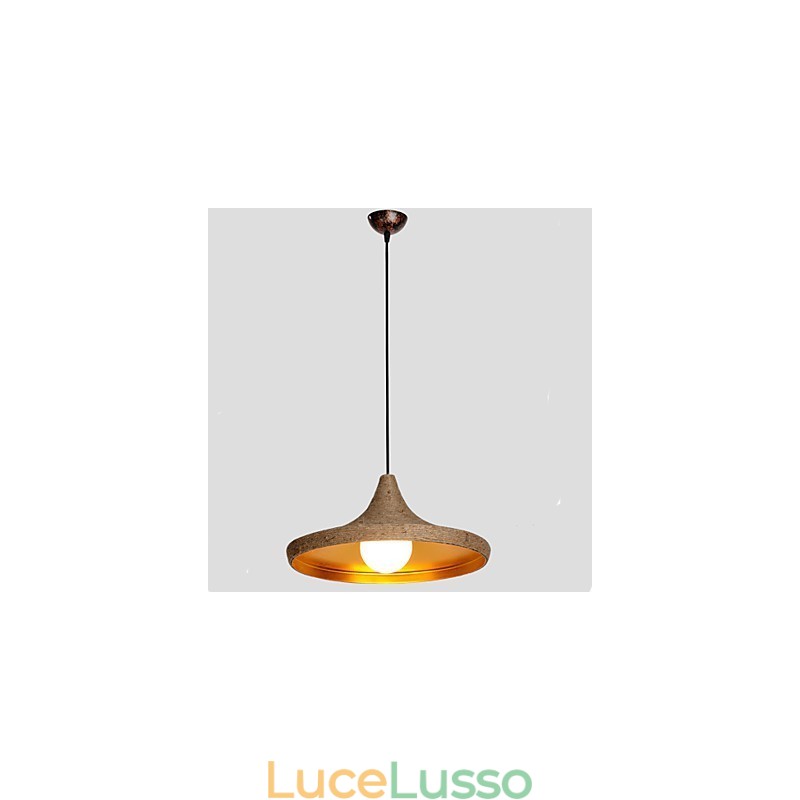 Lampadario retrò C Canapa industriale