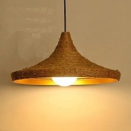 Lampadario retrò C Canapa industriale