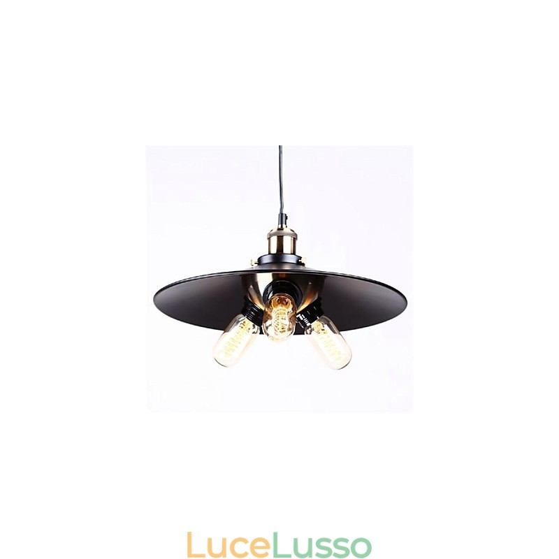 Lampada a sospensione in stile country in ferro battuto