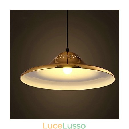 Lampada a sospensione in metallo dorato Country Garage Lampada a sospensione in metallo dorato Country Garage