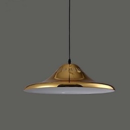 Lampada a sospensione in metallo dorato Country Garage