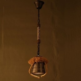 Lampada in ceramica retrò in stile country americano