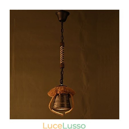 Lampada in ceramica retrò in stile country americano Lampada in ceramica retrò in stile country americano