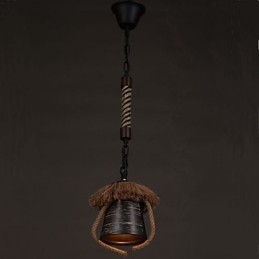 Lampada in ceramica retrò in stile country americano