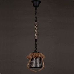 Lampada in ceramica retrò in stile country americano