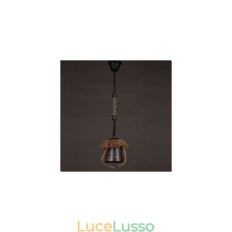 Lampada in ceramica retrò in stile country americano