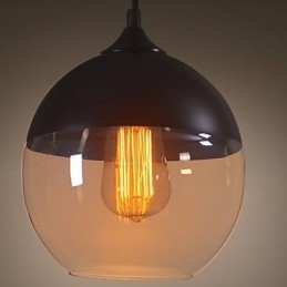 WestMenLights Modern Vintage Glass Ceiling Pendant Light 200mm Diametro