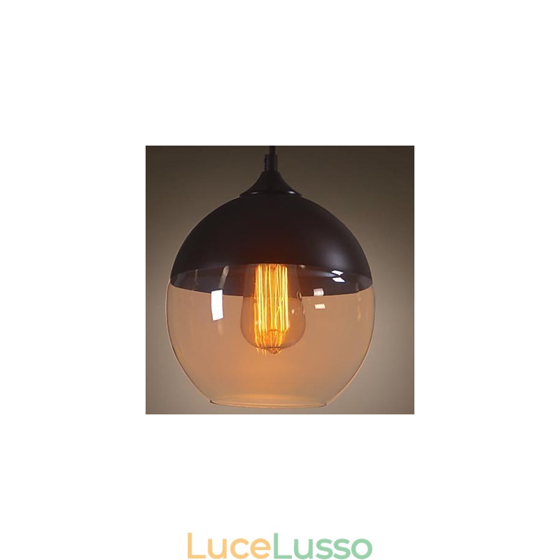 WestMenLights Modern Vintage Glass Ceiling Pendant Light 200mm Diametro