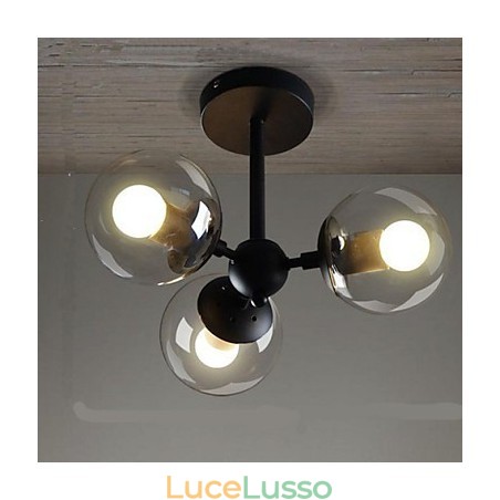 Lampade da soffitto molecolari a forma di fagiolo di ferro con sfera di vetro Lampade da soffitto molecolari a forma di fagiolo di ferro con sfera di vetro