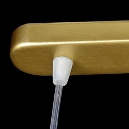 Pendente in bronzo a tre luci in vetro moiré classico europeo