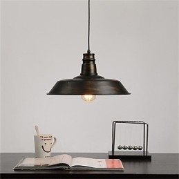 Diametro del lampadario retrò minimalista con copertura unica da 360 mm