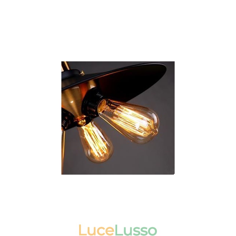 Lampada a sospensione a triangolo Copper Head