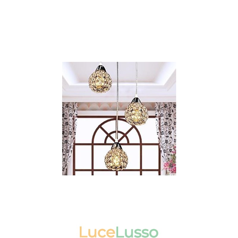 Lampadario per piccoli pasti in cristallo K9