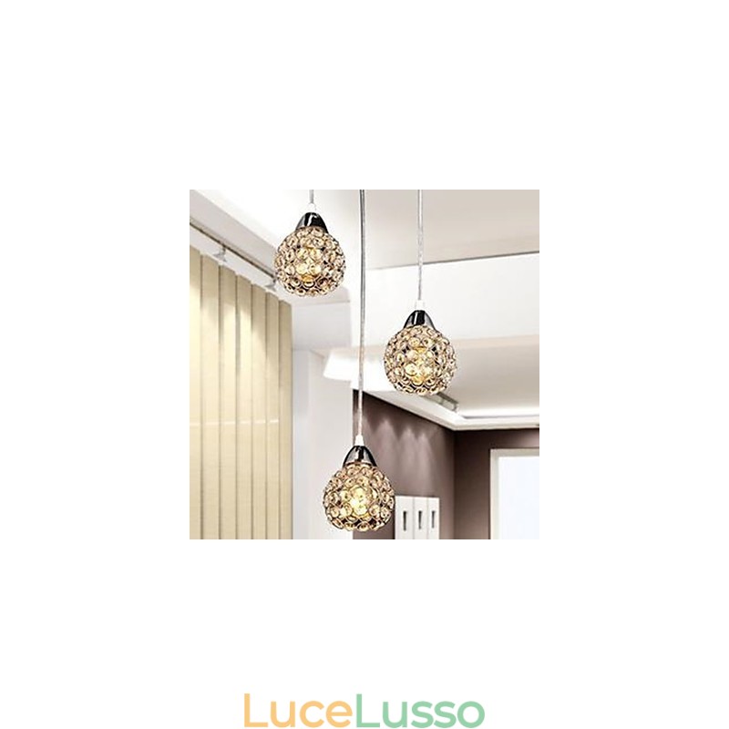 Lampadario per piccoli pasti in cristallo K9