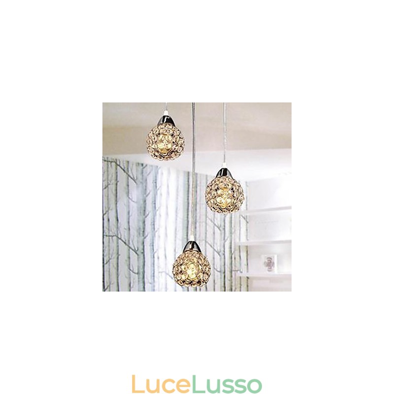 Lampadario per piccoli pasti in cristallo K9