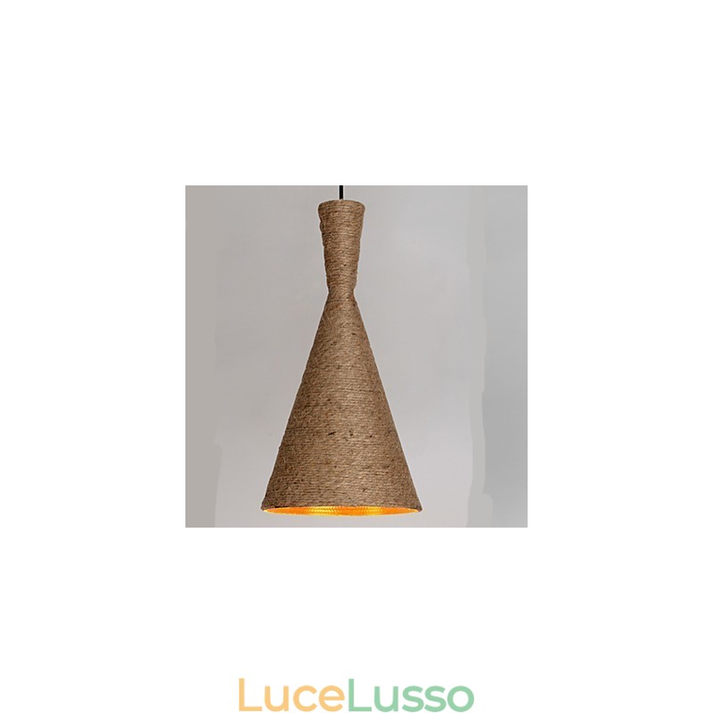 Lampadario retrò industriale Canapa