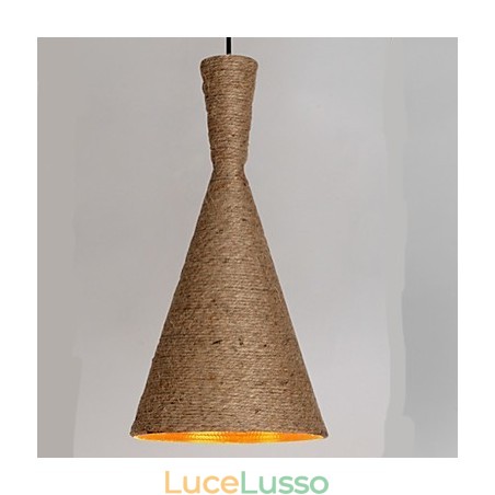 Lampadario retrò industriale Canapa Lampadario retrò industriale Canapa