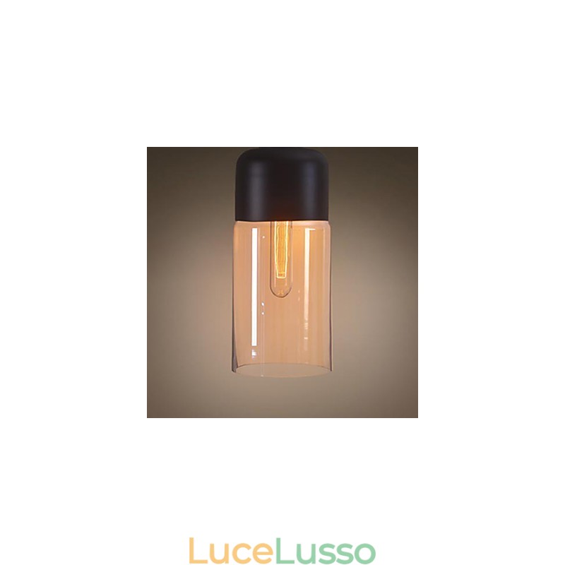 WestMenLights Elegante paralume per bottiglia fai da te Lampada da soffitto in vetro Illuminazione a sospensione Lampadina Edison Home