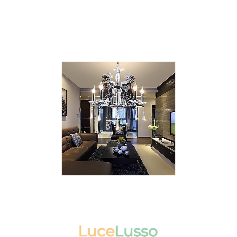 Lampadario moderno contemporaneo in metallo