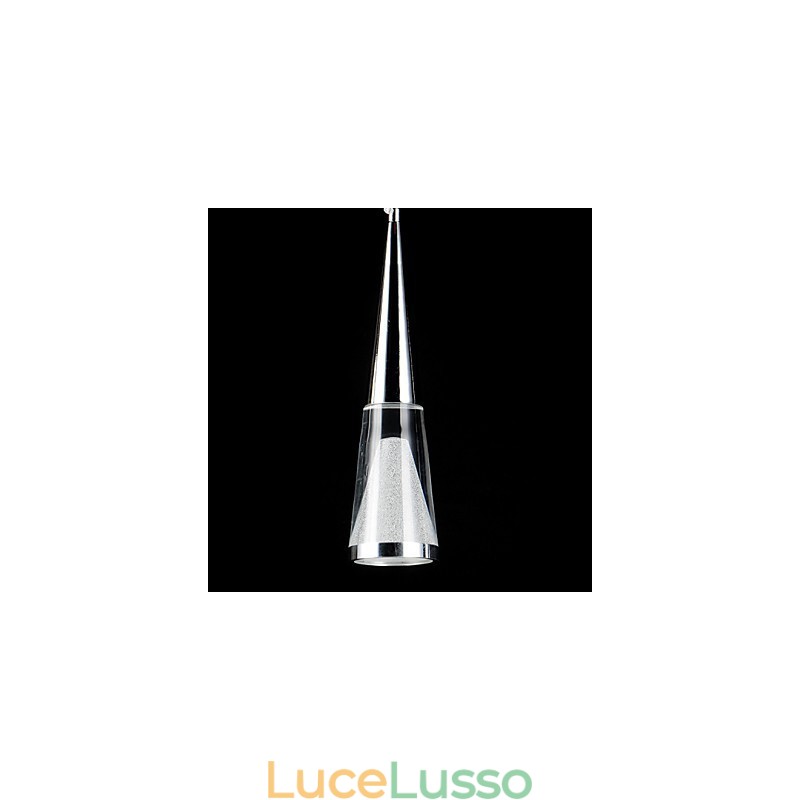 Lampada a sospensione moderna contemporanea in metallo a 3 luci