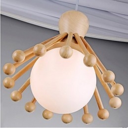 Lampadario in legno da giardino Lampadario in legno nordico semplice