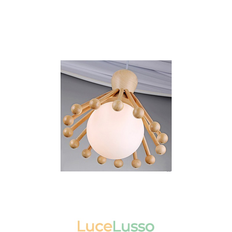 Lampadario in legno da giardino Lampadario in legno nordico semplice