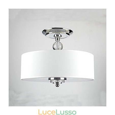 Lampada a sospensione moderna ed elegante a 3 luci con paralume in flanella Lampada a sospensione moderna ed elegante a 3 luci con paralume in flanella