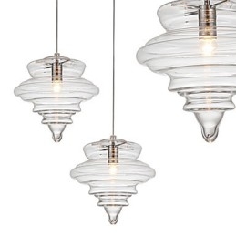 Lampada a sospensione 1 luce Modern SimplicityVetro trasparente incolore