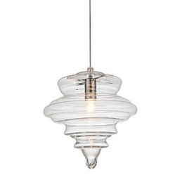 Lampada a sospensione 1 luce Modern SimplicityVetro trasparente incolore