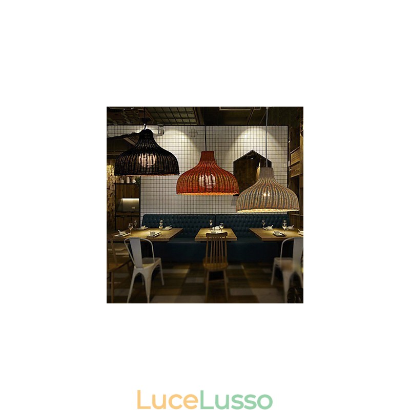 Lampadario creativo semplice a testa singola in bambù To Ri