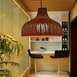 Lampadario creativo semplice a testa singola in bambù To Ri