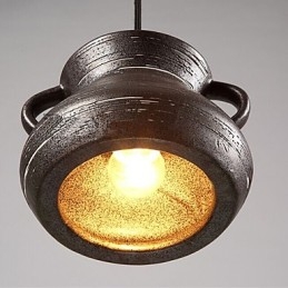 Lampadario da sala da tè in ceramica retrò con personalità