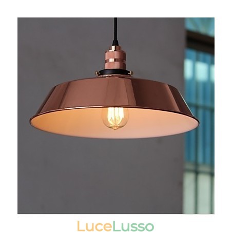 Diametro del lampadario retrò minimalista con copertura unica da 360 mm Diametro del lampadario retrò minimalista con copertura unica da 360 mm
