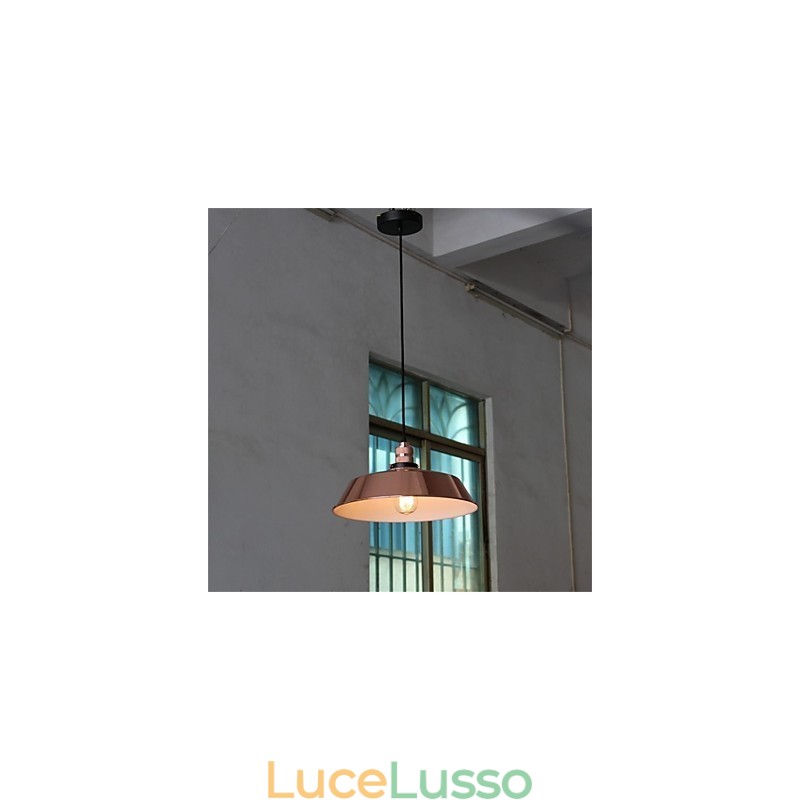 Diametro del lampadario retrò minimalista con copertura unica da 360 mm