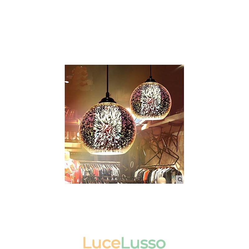 Semplice tavolo 3D in vetro creativo pendente