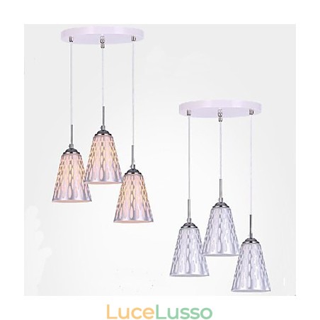 Moderne lampade da soffitto e lanterne da pranzo semplici