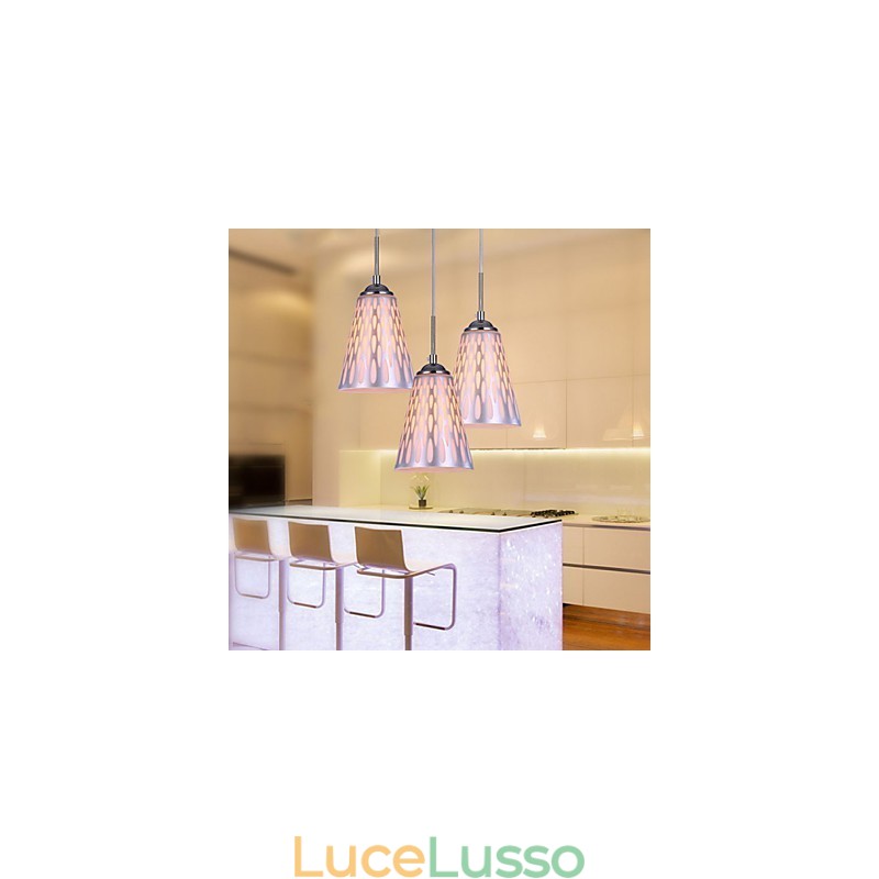 Moderne lampade da soffitto e lanterne da pranzo semplici